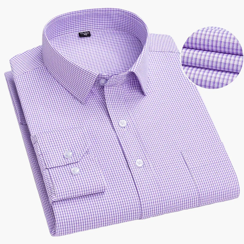 Men's Business Shirt with Stripes – Classic Style for Office & Everyday Use