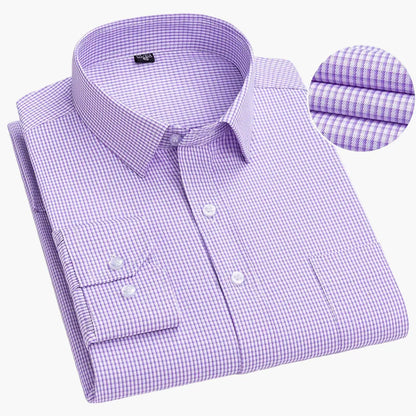 Men's Business Shirt with Stripes – Classic Style for Office & Everyday Use