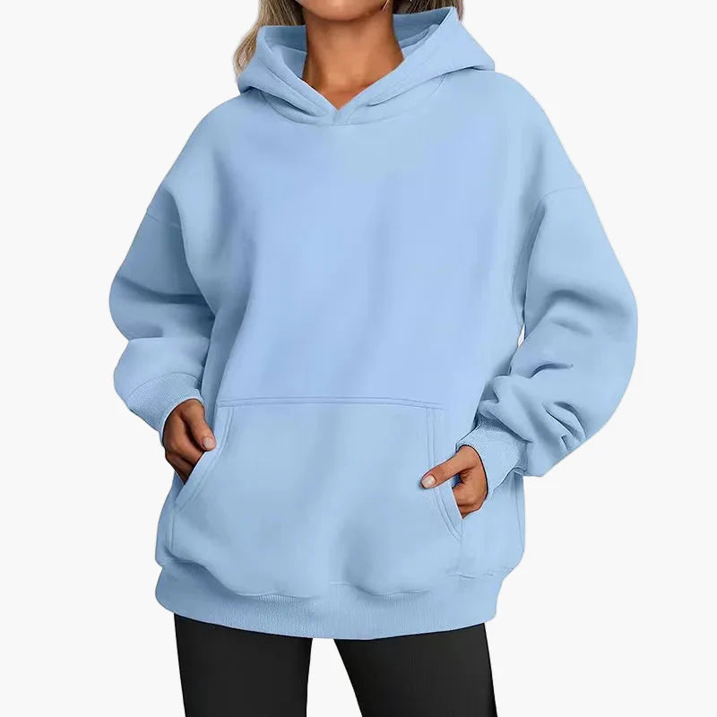 Women's Oversize Hoodie Hooded Sweatshirt Leisure Streetwear