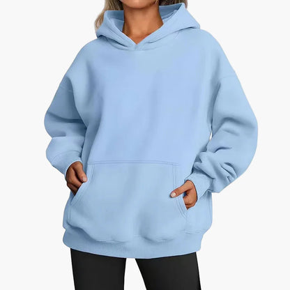 Women's Oversize Hoodie Hooded Sweatshirt Leisure Streetwear