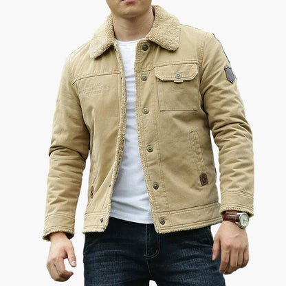 Men's casual jacket in pilot style for autumn and winter – fashionable outdoor transitional jacket
