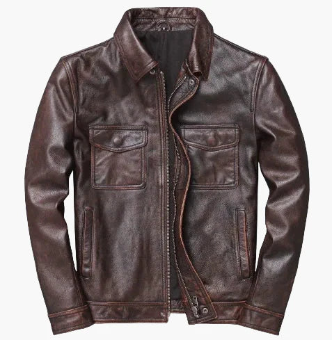 Men's biker jacket in classic motorcycle style – modern & urban