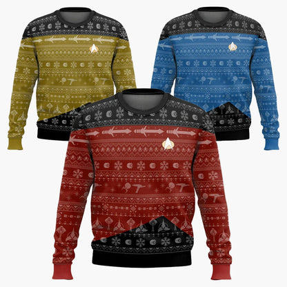 Herren Pullover Star Trek Weihnachten Geek Style – Perfekt für Sci-Fi Fans