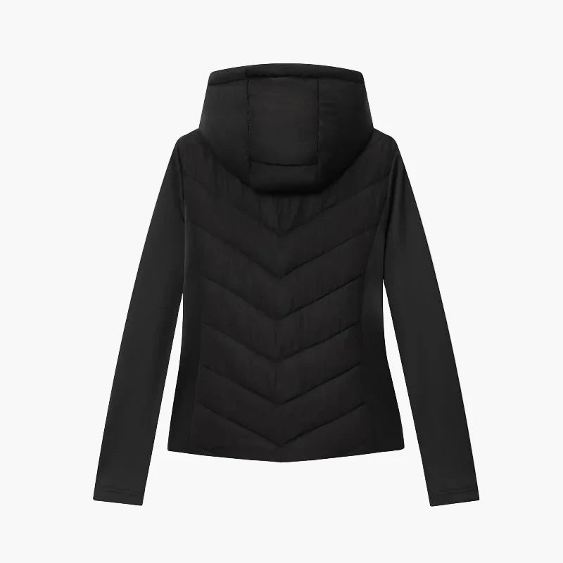 Women's quilted jacket with hood – fashionable casual look for autumn and winter