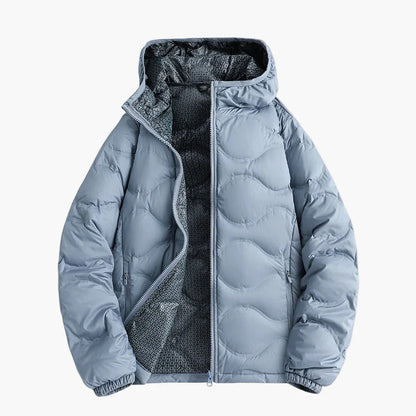 Herren Steppjacke Winter Outdoor Freizeitjacke mit Kapuze – Wärmende Übergangsjacke