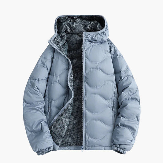 Herren Steppjacke Winter Outdoor Freizeitjacke mit Kapuze – Wärmende Übergangsjacke