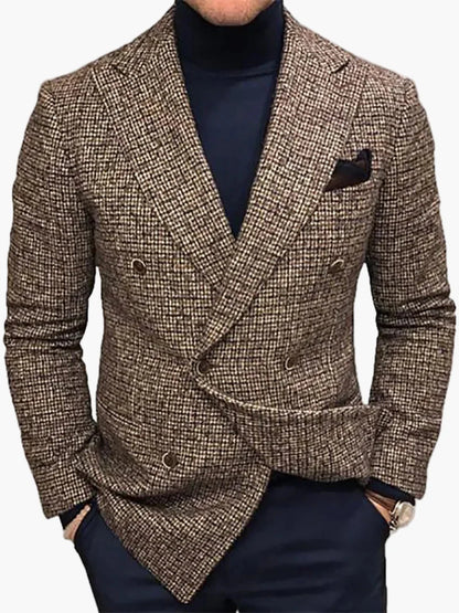 Herren Doppeltreihiger Blazer – Eleganter Business- & Freizeit-Look