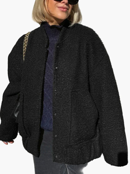 Women's Oversize Bomber Jacket in Street Style – Fashionable and Versatile for Everyday and Leisure