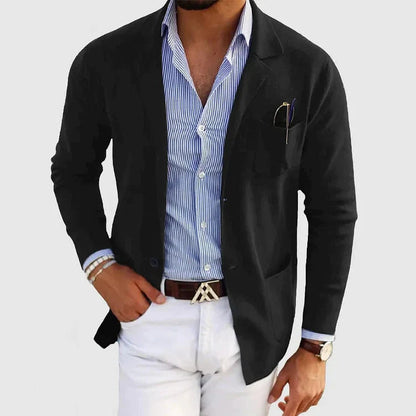Men's Blazer Business Casual Old Money Look – Elegant Jacket for Office and Leisure