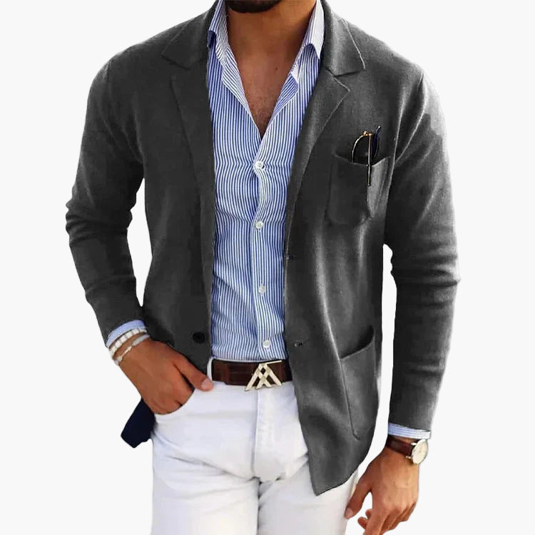 Men's Blazer Business Casual Old Money Look – Elegant Jacket for Office and Leisure