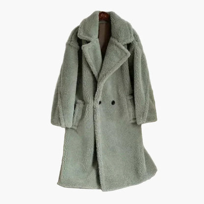 Damen Oversize Teddy Mantel – Modischer Winterstil für Alltag und Freizeit