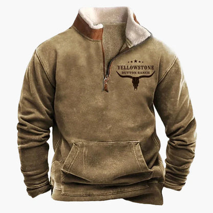 Herren Wild West Vintage Outdoor Sweatshirt – Freizeit Pullover im Western Stil