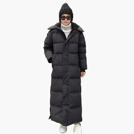 Women's Winter Quilted Coat Long – Fashionable Casual Parka for Cold Days