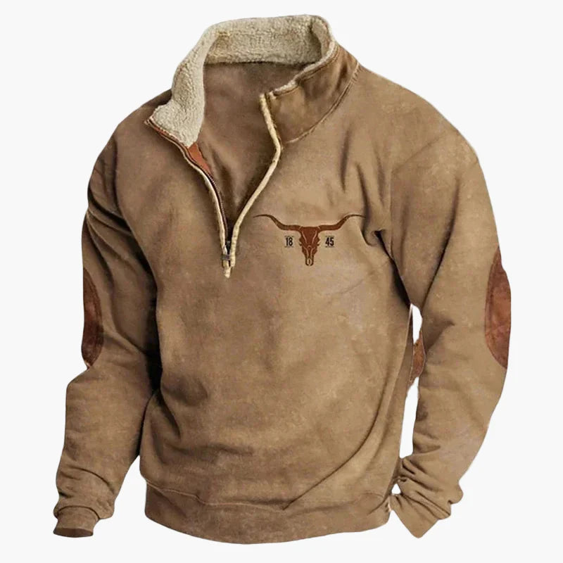 Herren Wild West Vintage Outdoor Sweatshirt – Freizeit Pullover im Western Stil