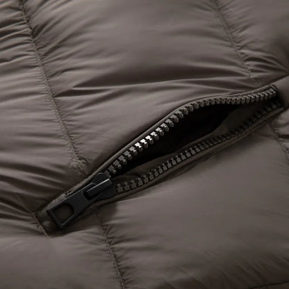 Men's winter quilted jacket with hood – casual outdoor puffer jacket for everyday and leisure