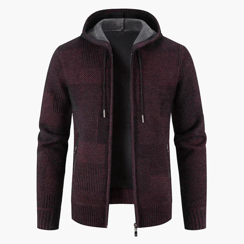 Herren Strickjacke mit Kapuze – Modischer Winter Pullover für Freizeit und Alltag