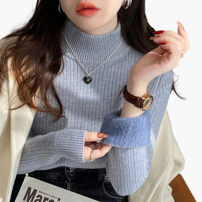 Women's Turtleneck Sweater Slim Fit – Fashionable Casual Look