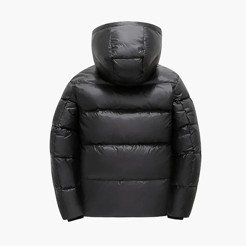 Men's winter quilted jacket with hood – urban streetwear for cold days