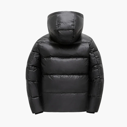 Men's winter quilted jacket with hood – urban streetwear for cold days