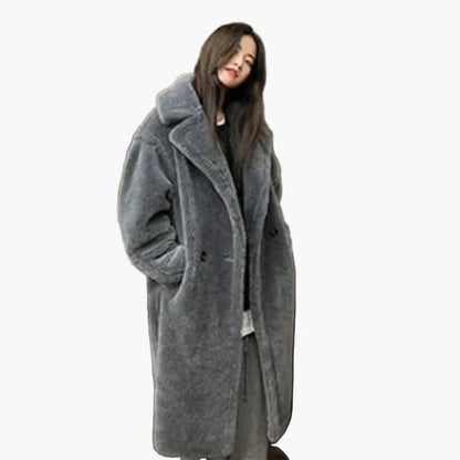 Damen Langer Oversize Mantel – Modischer Wintermantel für Alltag & Freizeit