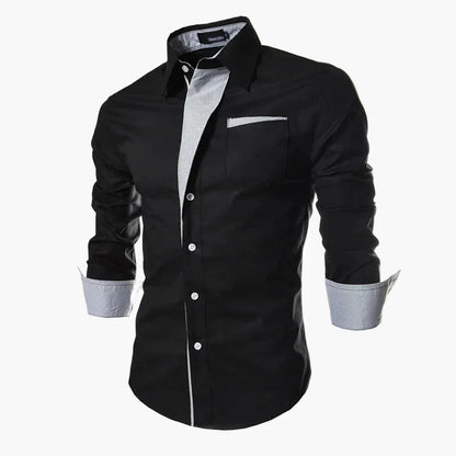 Herren Business Freizeithemd Modern Slim Fit – Stilvolles Hemd für Büro und Alltag