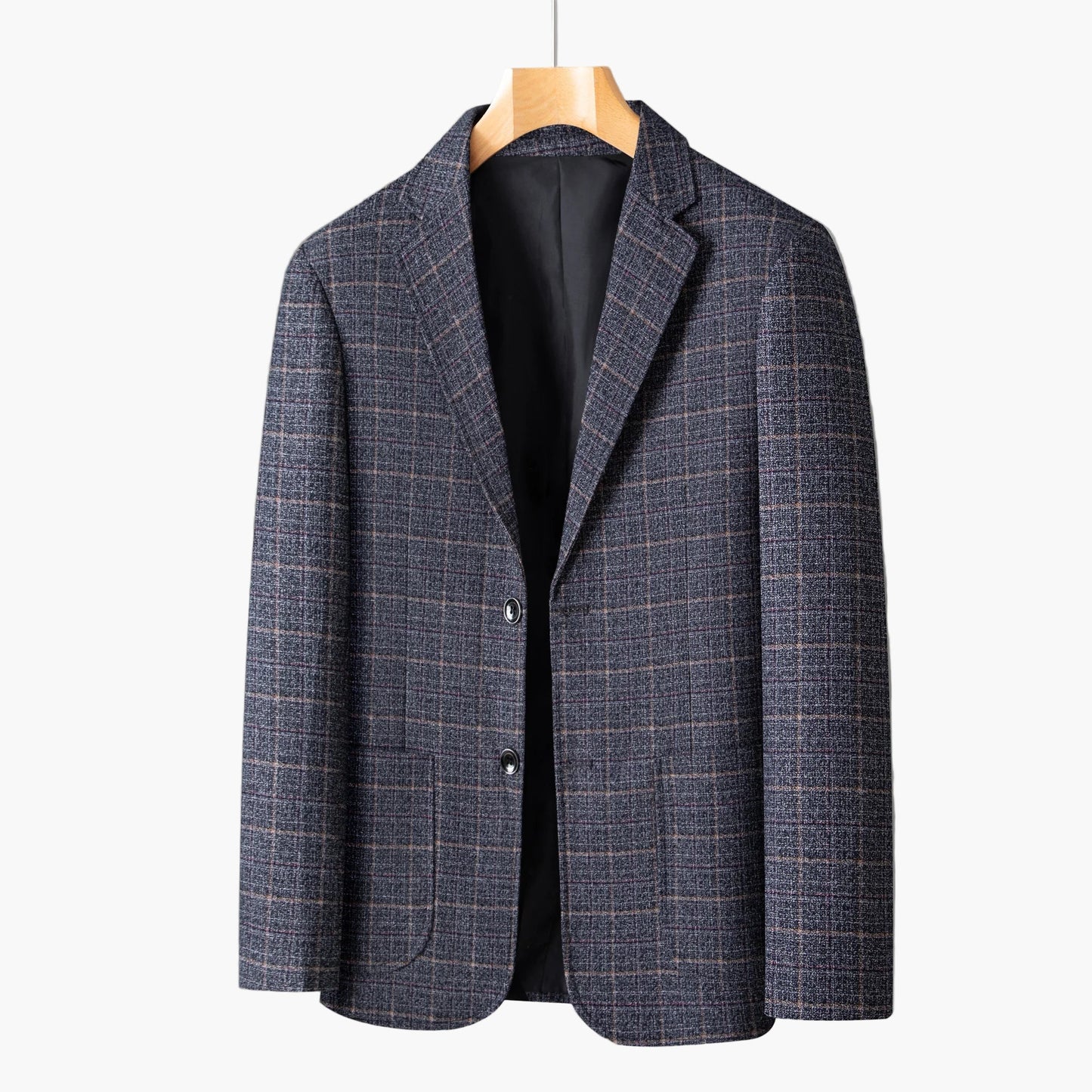 Herren Business Casual Sakko Kariert – Modernes Blazer-Design für Büro & Freizeit