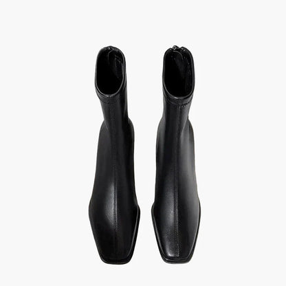 Damen Stiefeletten mit Blockabsatz und elegantem Design für Alltag und Büro