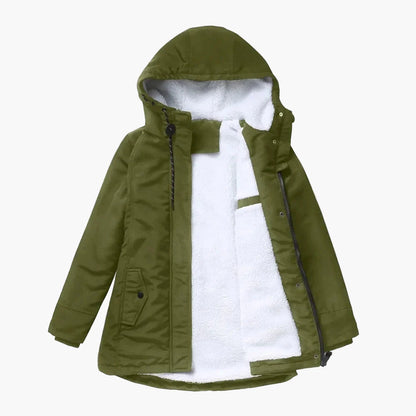Women's winter jacket with hood – fashionable warm casual jacket for autumn and winter