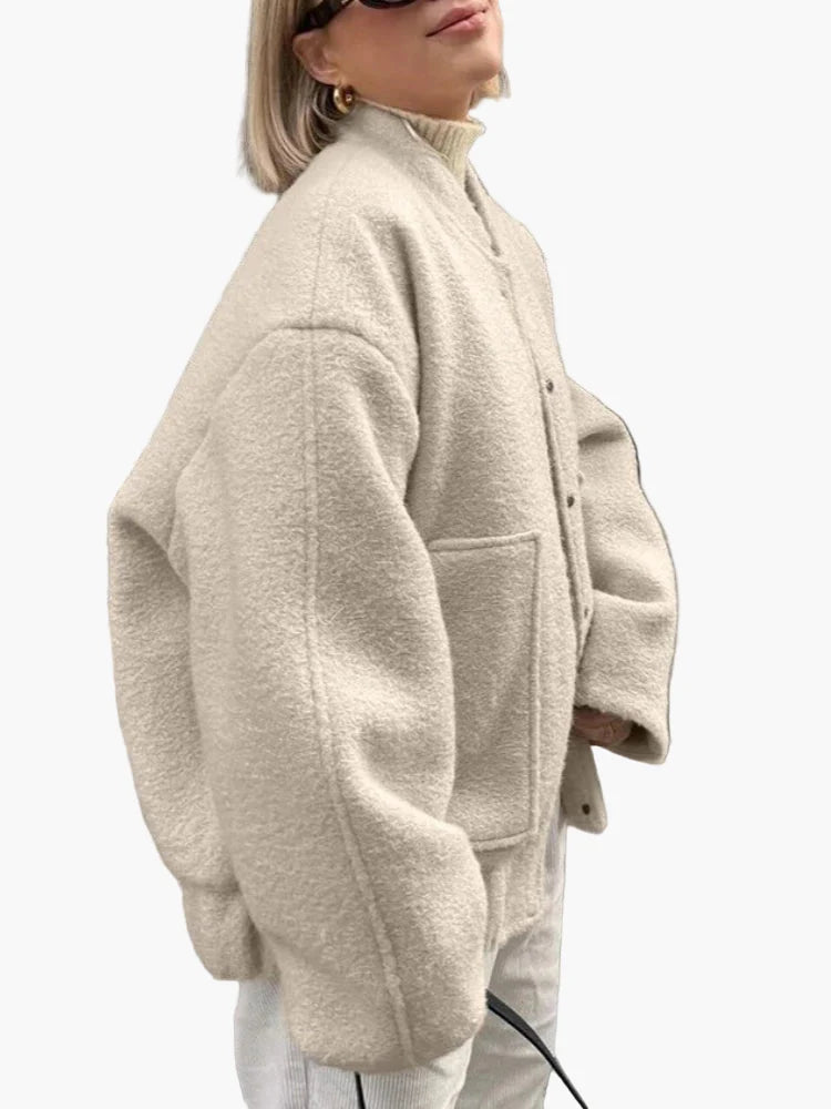 Women's Oversize Bomber Jacket in Street Style – Fashionable and Versatile for Everyday and Leisure