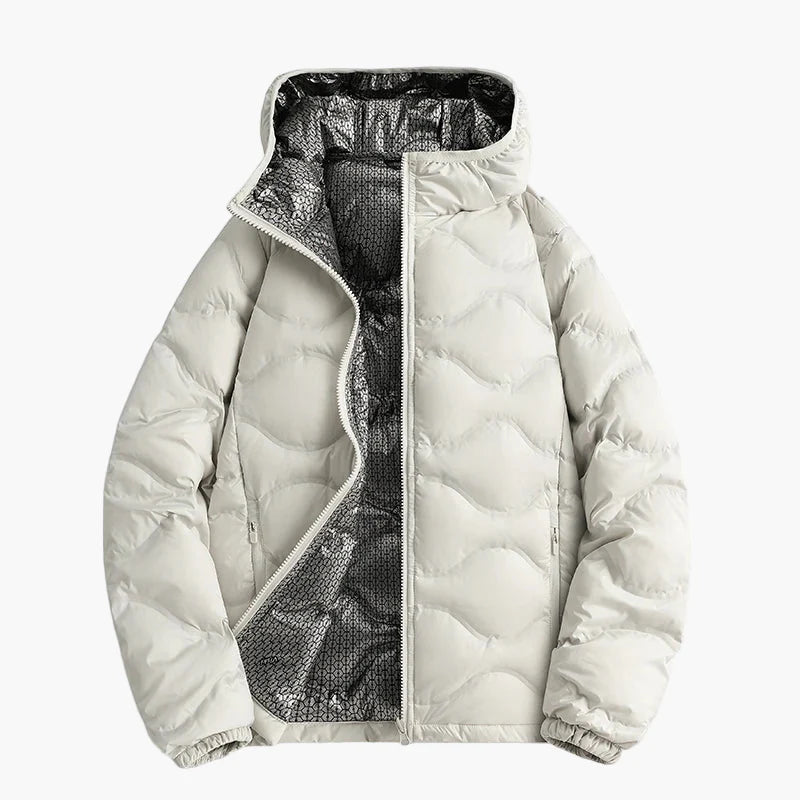 Herren Steppjacke Winter Outdoor Freizeitjacke mit Kapuze – Wärmende Übergangsjacke