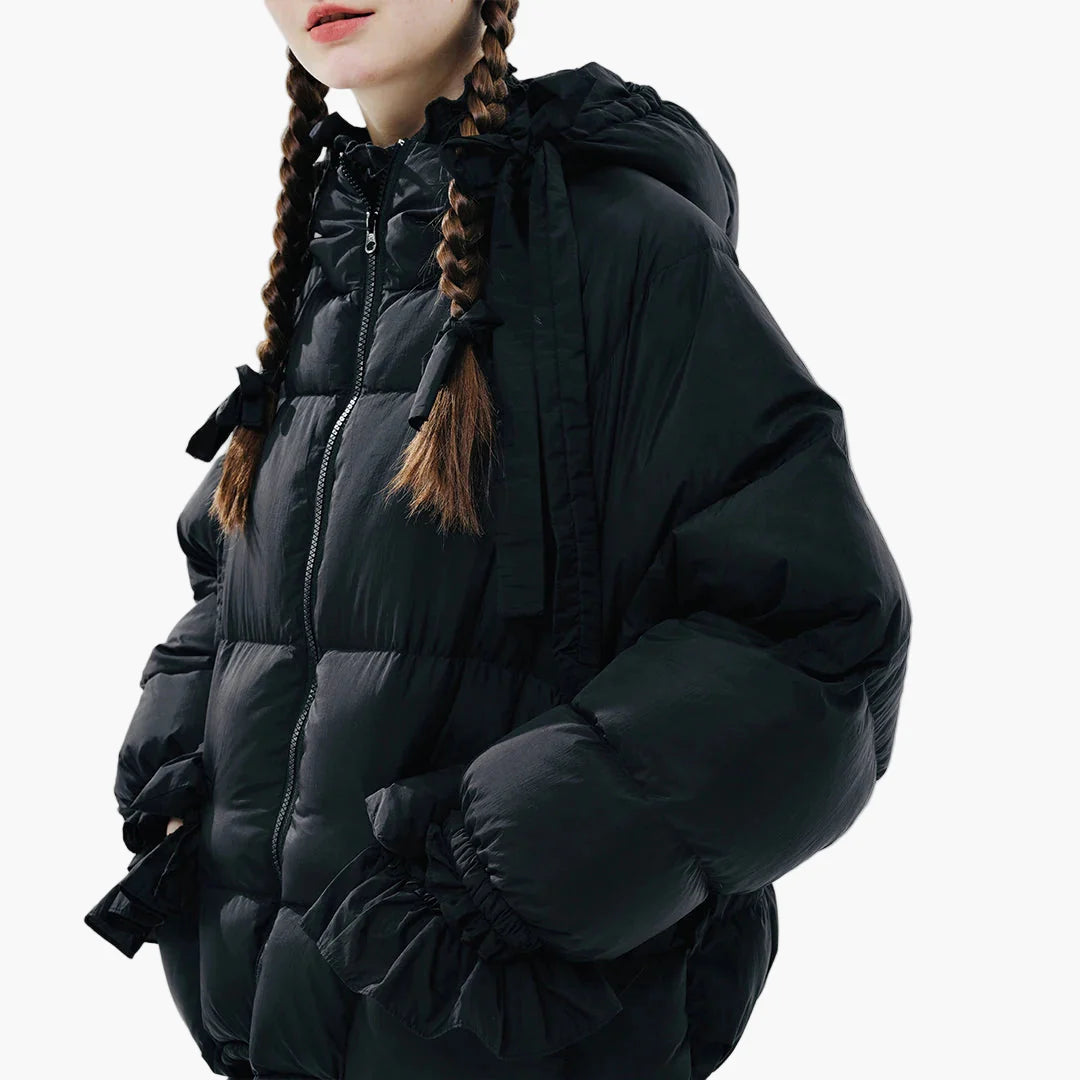 Women's quilted jacket in oversized style for trendy casual looks – autumn/winter jacket