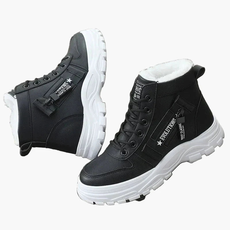 Women's Winter Sneaker Boots – Fashionable High Top Casual Shoes with Warm Lining