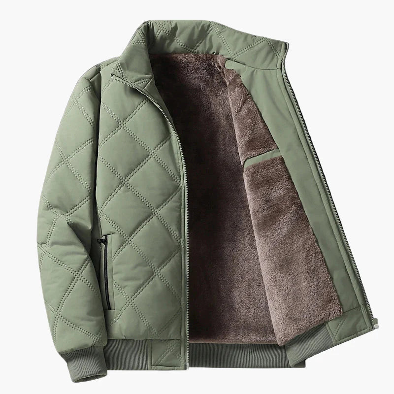 Herren Steppjacke mit Fleece-Innenfutter – Warme Übergangsjacke für Alltag und Freizeit