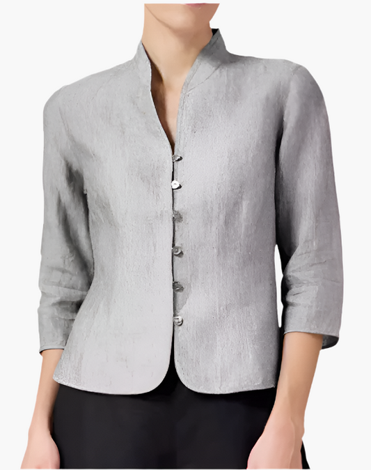 Damen Blazer mit Stehkragen – Eleganter Business-Look für Büro und besondere Anlässe