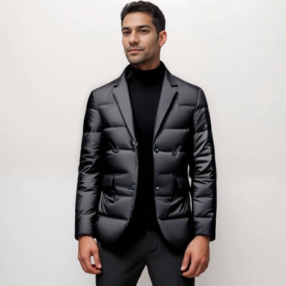 Herren Steppblazer Modern Elegant Winterjacke – Business & Freizeit