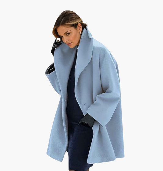 Damen Oversize Mantel mit Modernem Revers – Eleganter Business & Alltags-Look