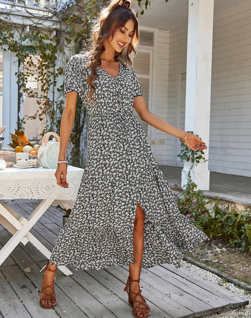 Emily – Vintage-Kleid mit Blumenmuster