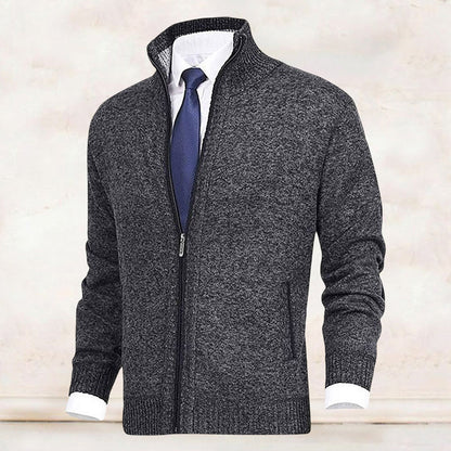 Men's cardigan with zipper – Elegant casual look for any occasion