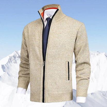 Men's cardigan with zipper – Elegant casual look for any occasion