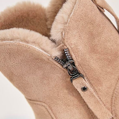Damen Winterstiefel mit warmem Futter und rutschfester Sohle – Komfortable Fashion-Boots für Outdoor & Alltag