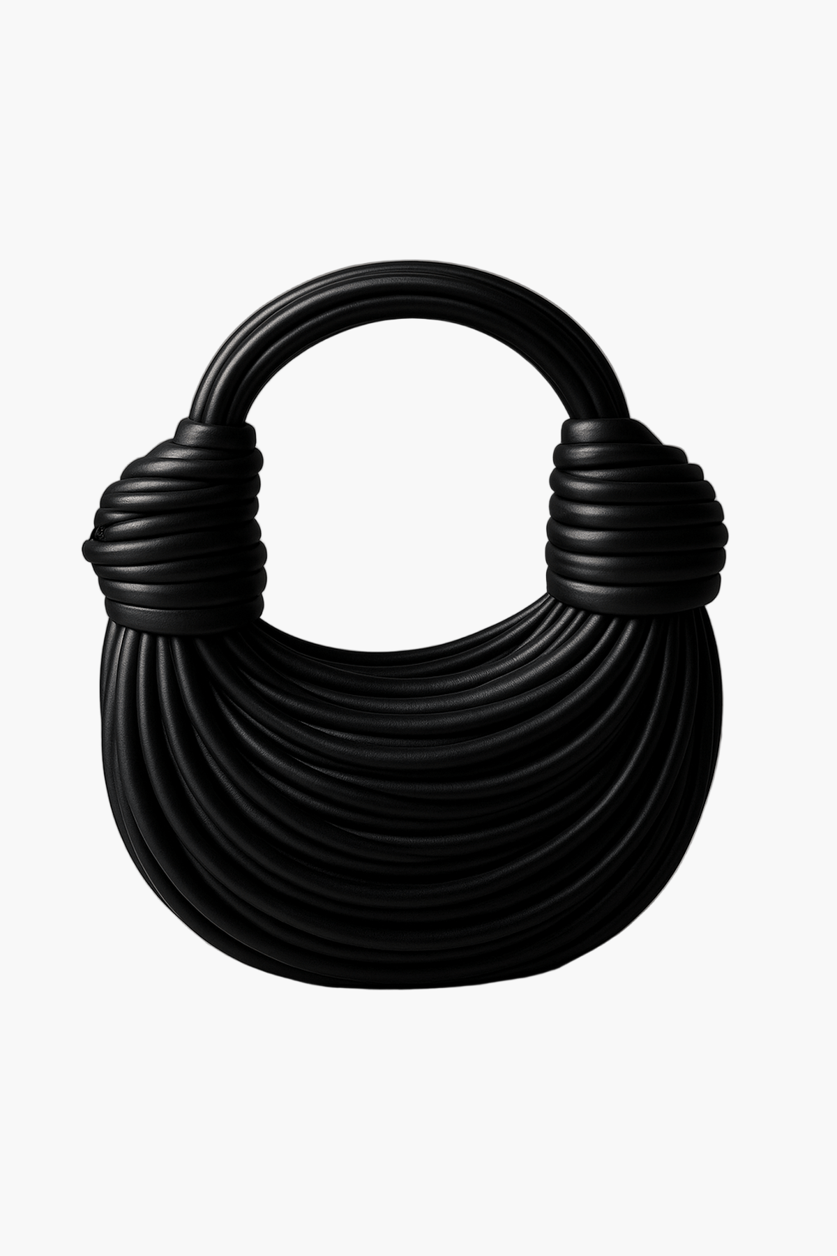 Damen Skulpturale Statement-Handtasche mit Knoten-Design für Alltag und besondere Anlässe