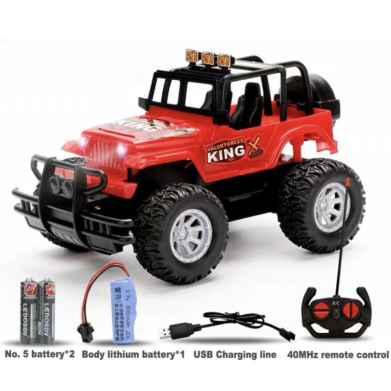 Remote-Controlled Offroad Toy Car for Boys – Adventure Jeep with Remote Control, Robust Design, Ideal Gift