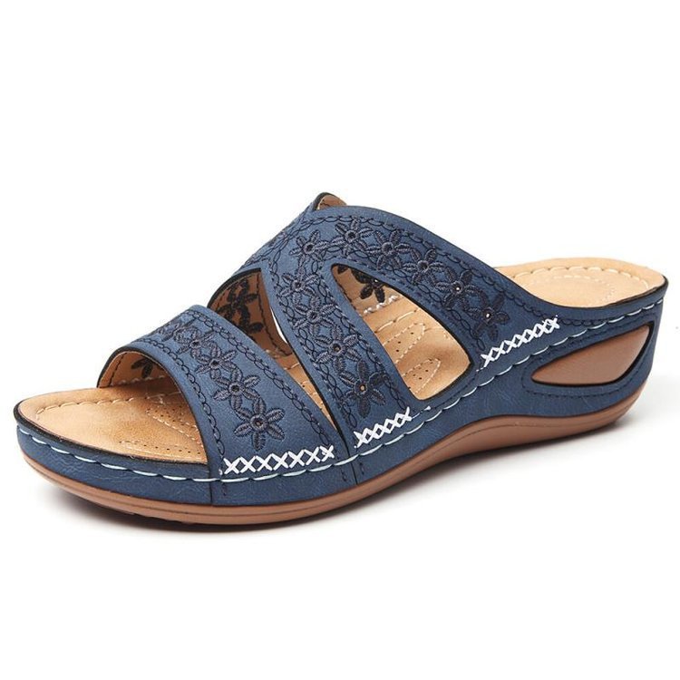 Holly – Bestickte Damen Sandalen und Hausschuhe