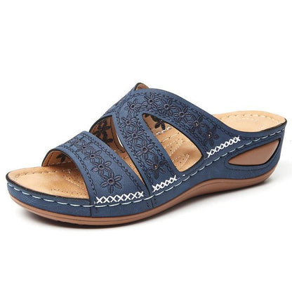 Holly – Bestickte Damen Sandalen und Hausschuhe