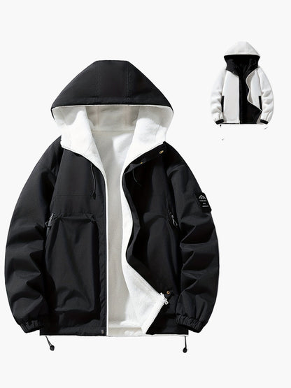 Herren Winterjacke mit Kapuze – Casual Streetwear Outdoorjacke