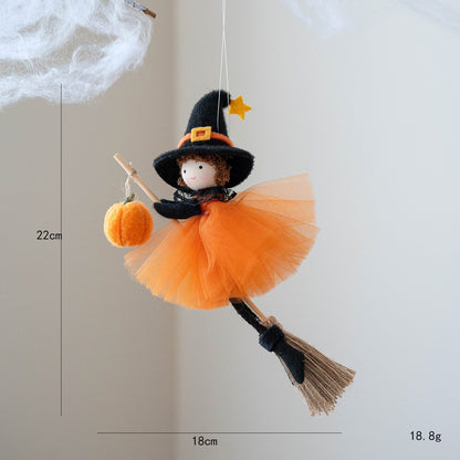 Halloween decoration hanging witch dolls for children – European style, perfect for Halloween party & haunted house