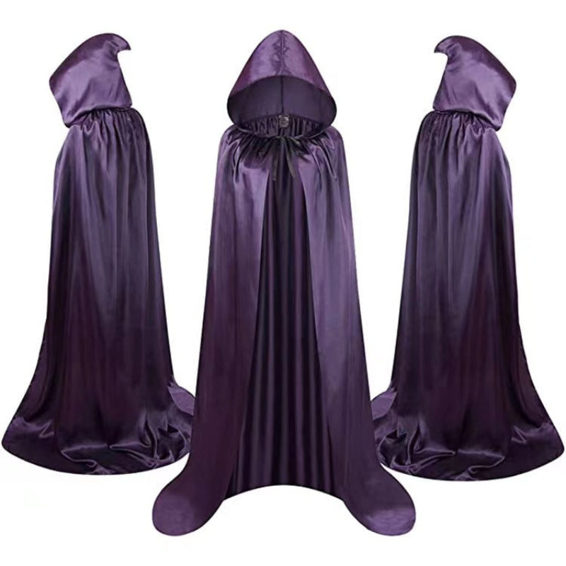 Halloween vampire cloak for adults – reversible cape for costumes & party