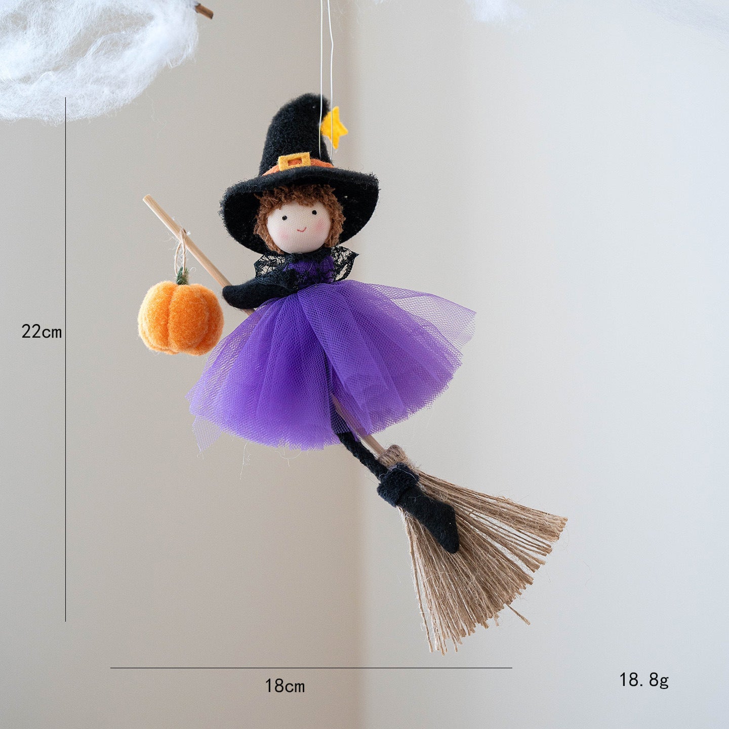 Halloween decoration hanging witch dolls for children – European style, perfect for Halloween party & haunted house