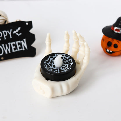 Halloween LED tealight skeleton hand decoration – creepy table decoration for Halloween parties