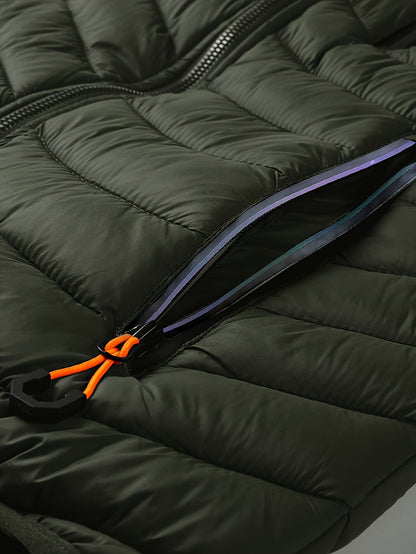 Herren Steppjacke mit Kapuze – Leichte Outdoor Übergangsjacke, Casual Style